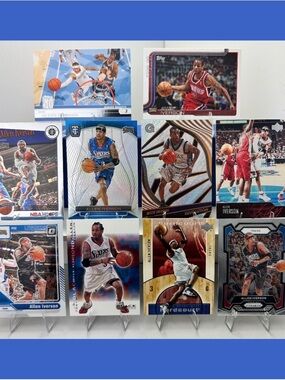 Allen Iverson lot of 10 (Georgetown, 76ers, Nuggets)